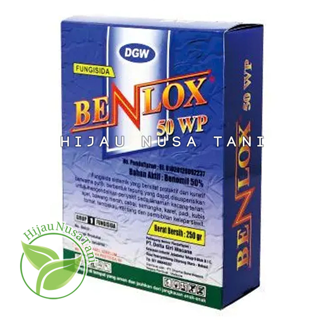 Fungisida Sistemik BENLOX 50WP 250 GRAM DGW - Obat Penyakit Pestisida Jamur Tanaman bahan aktif Beno