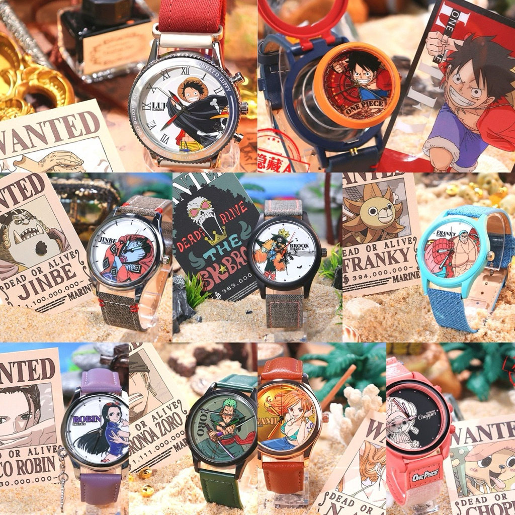 Official One Piece Straw Hat Crew Wrist Watch Blindbox / Jam Tangan One Piece Nakama Luffy Roronoa Z