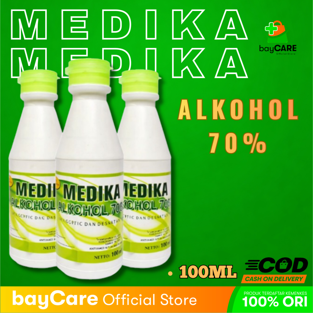 Medika - Alkohol 70% 100ml Alkohol Medis Original