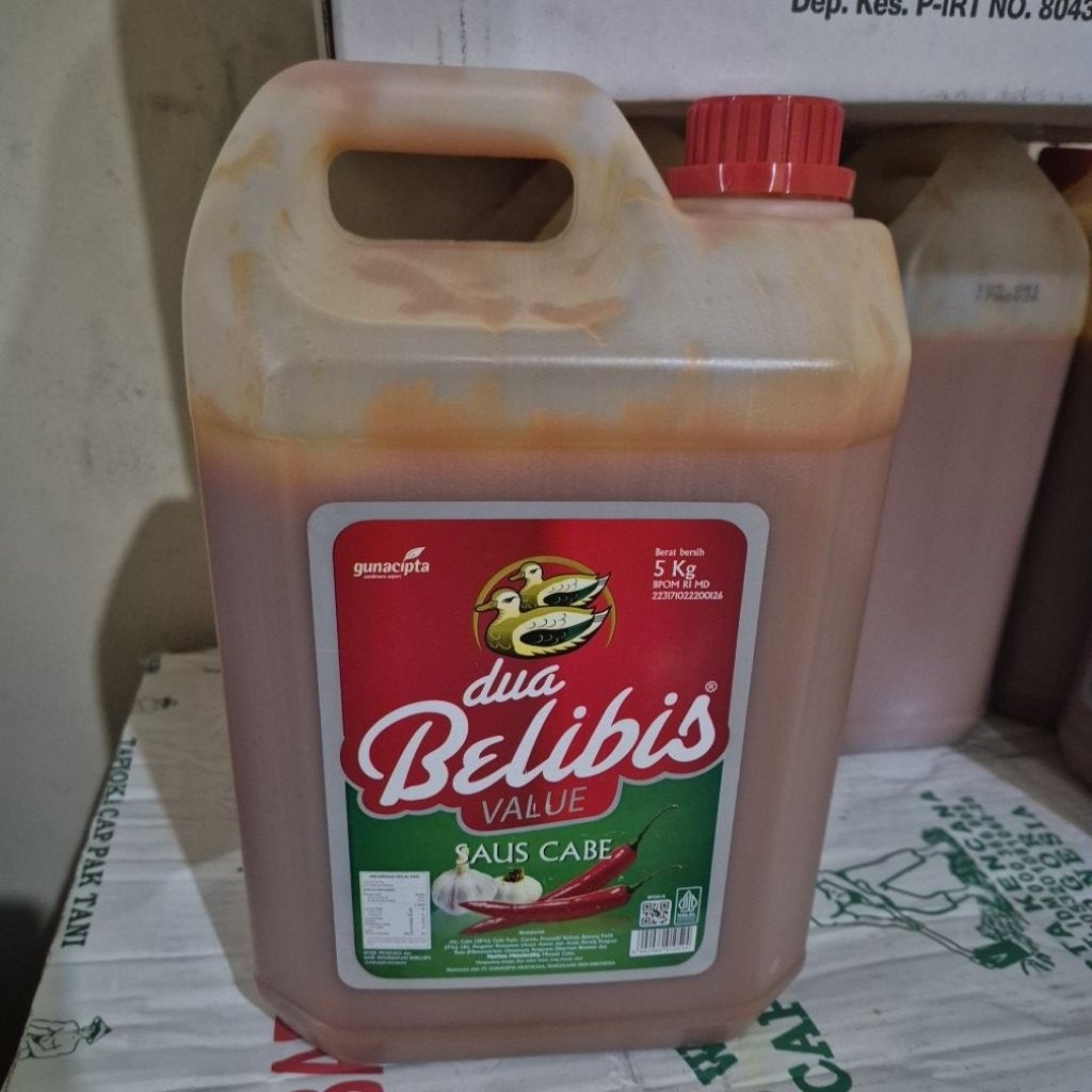Saos Sambal Dua Belibis Value Jerigen 5 Kg