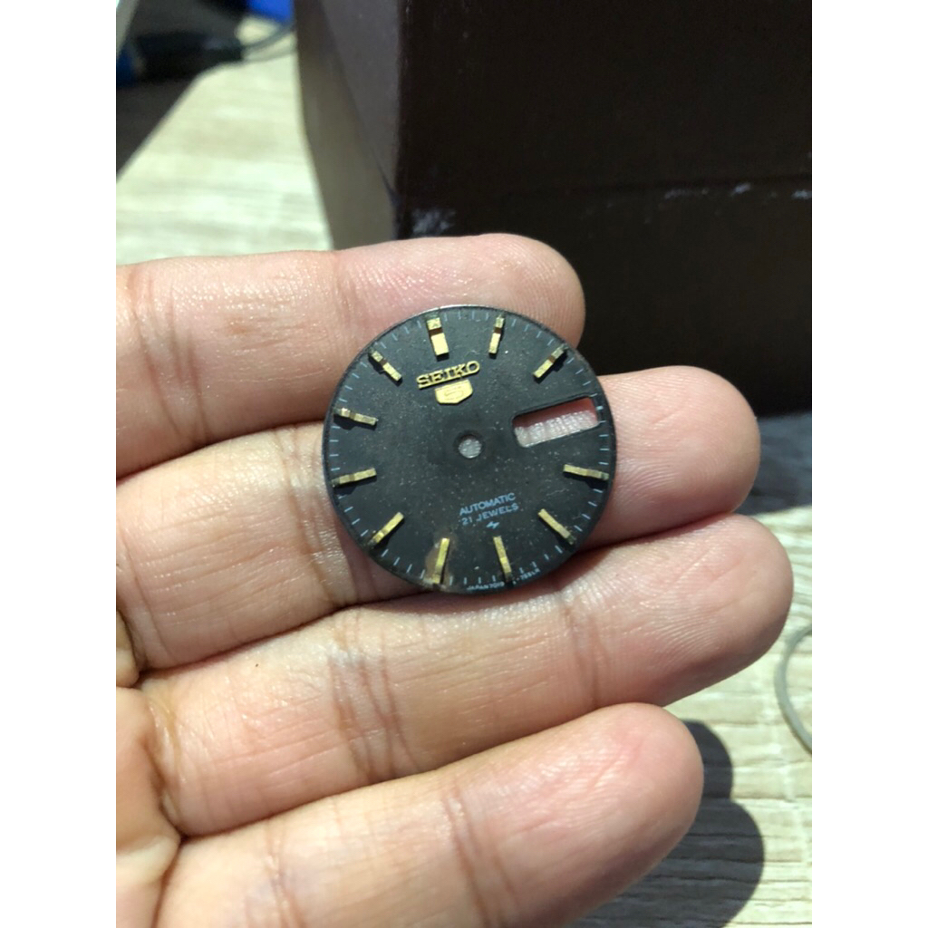 dial jam tangan seiko vintage klasik original warna hitam