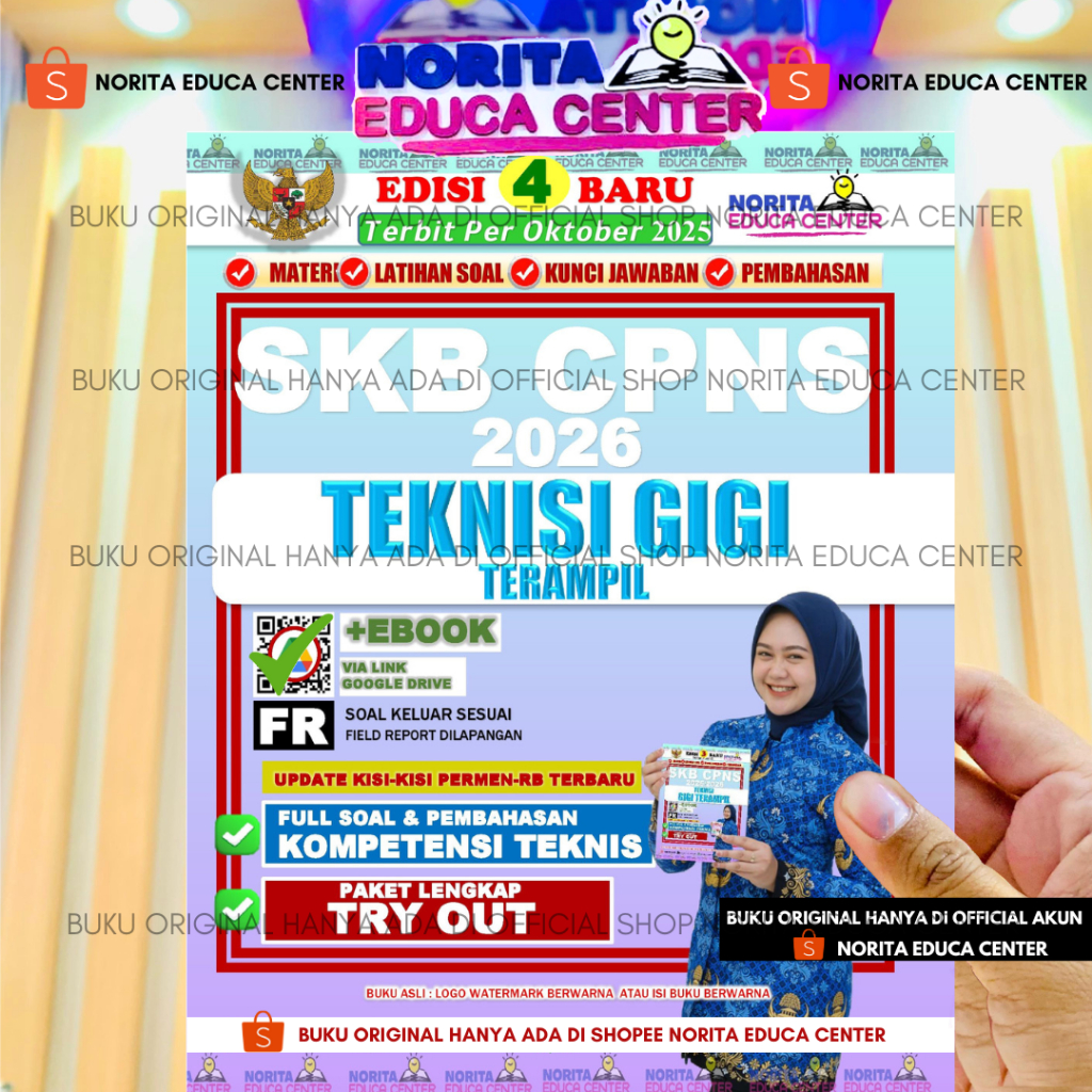 BUKU SKB CPNS TEKNISI GIGI TERAMPIL NORITA EDUCA CENTER