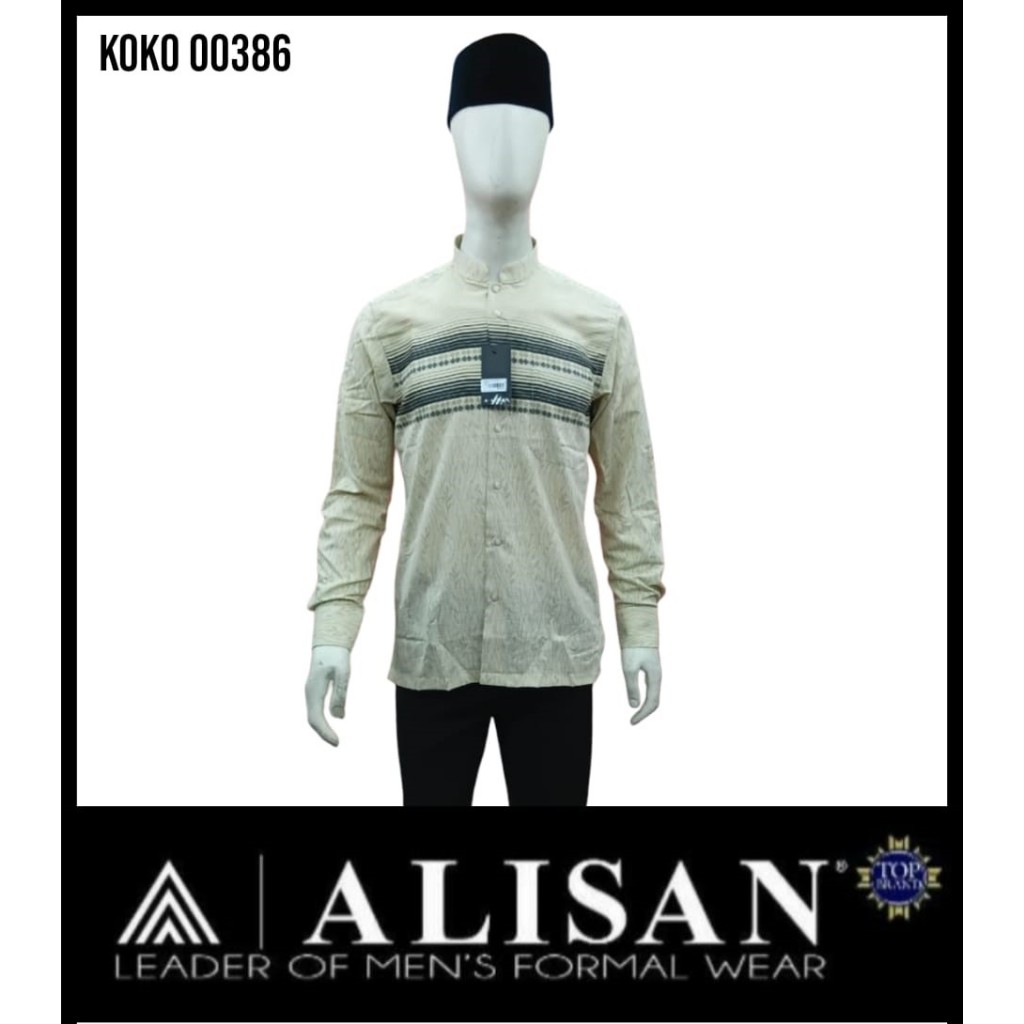 Alisan Kemeja Koko Lengan Panjang 00386