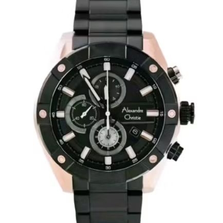 Alexandre Christie 6604 Black Rosegold Original