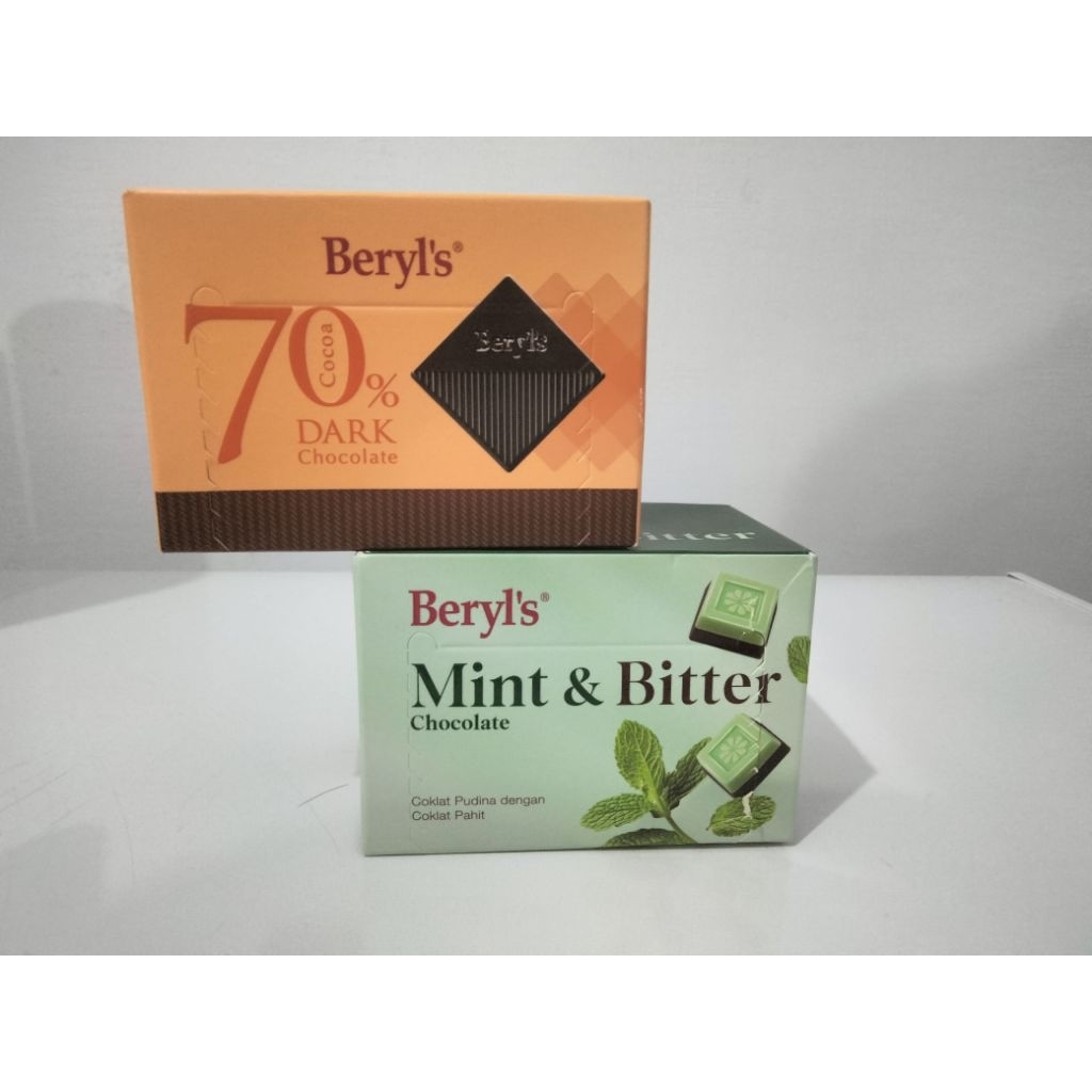 BERYL’S Mint & Bitter Chocolate & BERYL’S 70% Dark Chocolate @ 60 gram