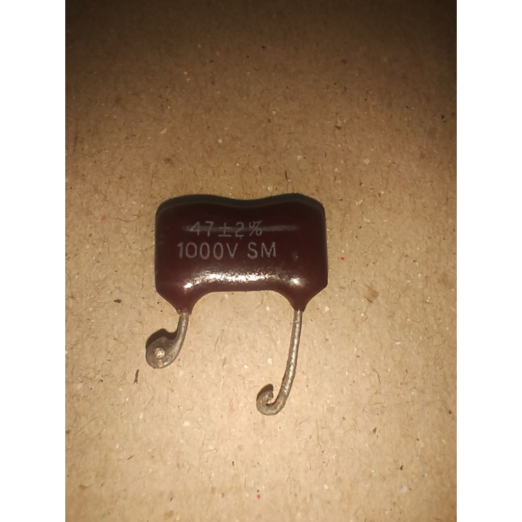 capacitor silver mica sm  47pf/1000v/2%