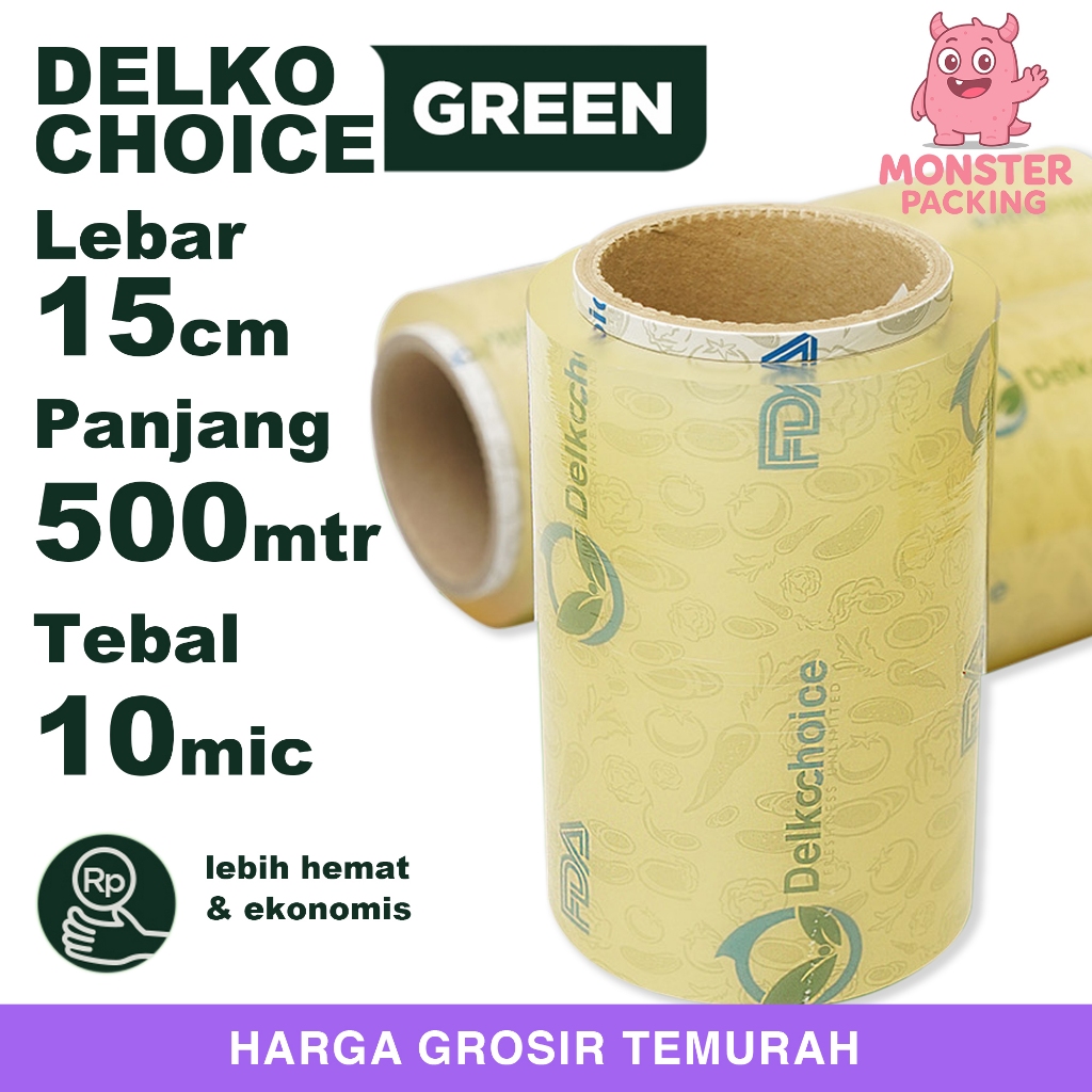 Plastik Cling wrap Hijau 15cm x 250meter FOOD GRADE Wrapping