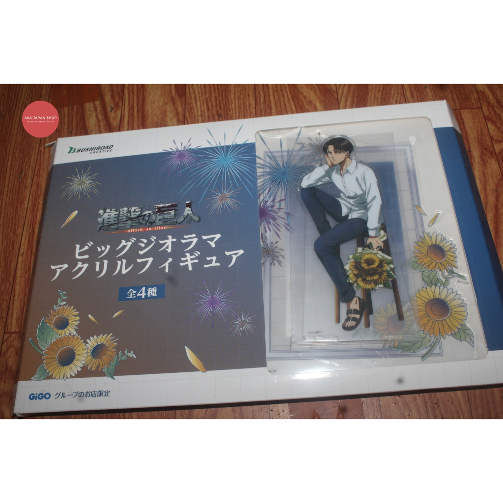 Attack on Titan Shingeki no Kyojin Big Diorama Acrylic Figure Stand Eren Yeager Levi Ackerman Himawa