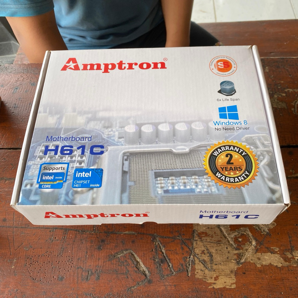 motherboard H61C LGA 1155 bekas