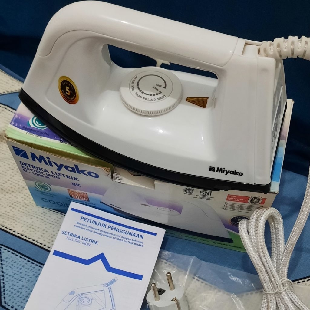 setrika listrik, miyako.
