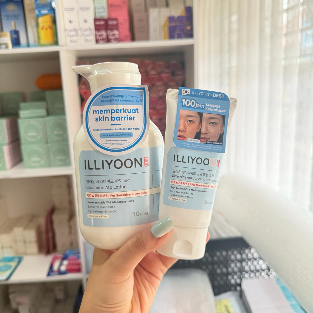 BPOM Illiyoon Ceramide Ato Concentrate Cream Fresh Moisturizer 200ml | Lotion 350ml | Soothing Gel |