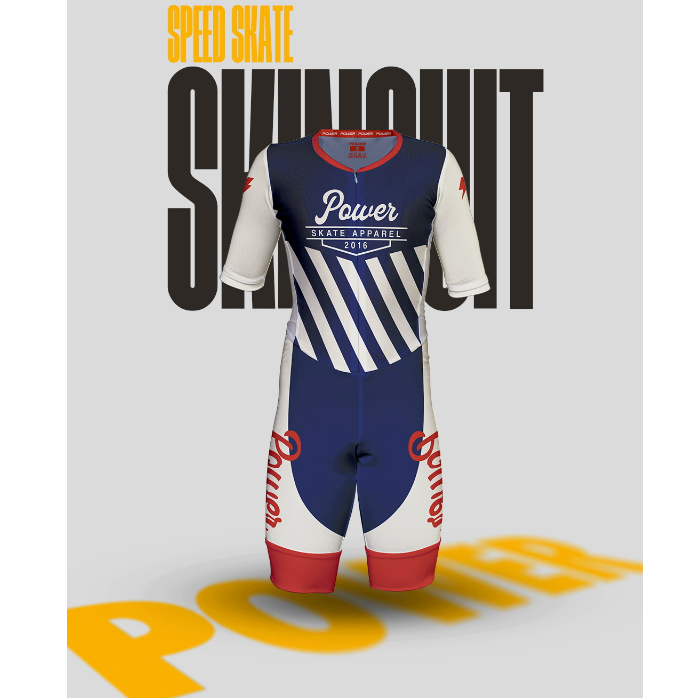 Skinsuit Sepatu Roda Inline Skate Power Apparel Jersey Sport Olahraga