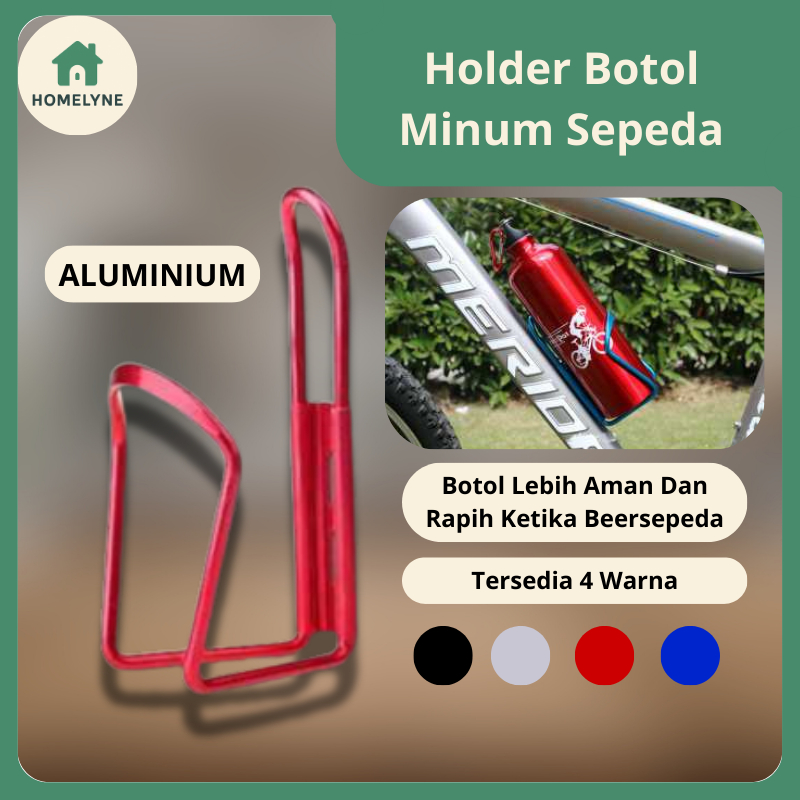 Holder Botol Minum Sepeda Aluminium Ringan dan Kokoh dengan Pemasangan Rangka