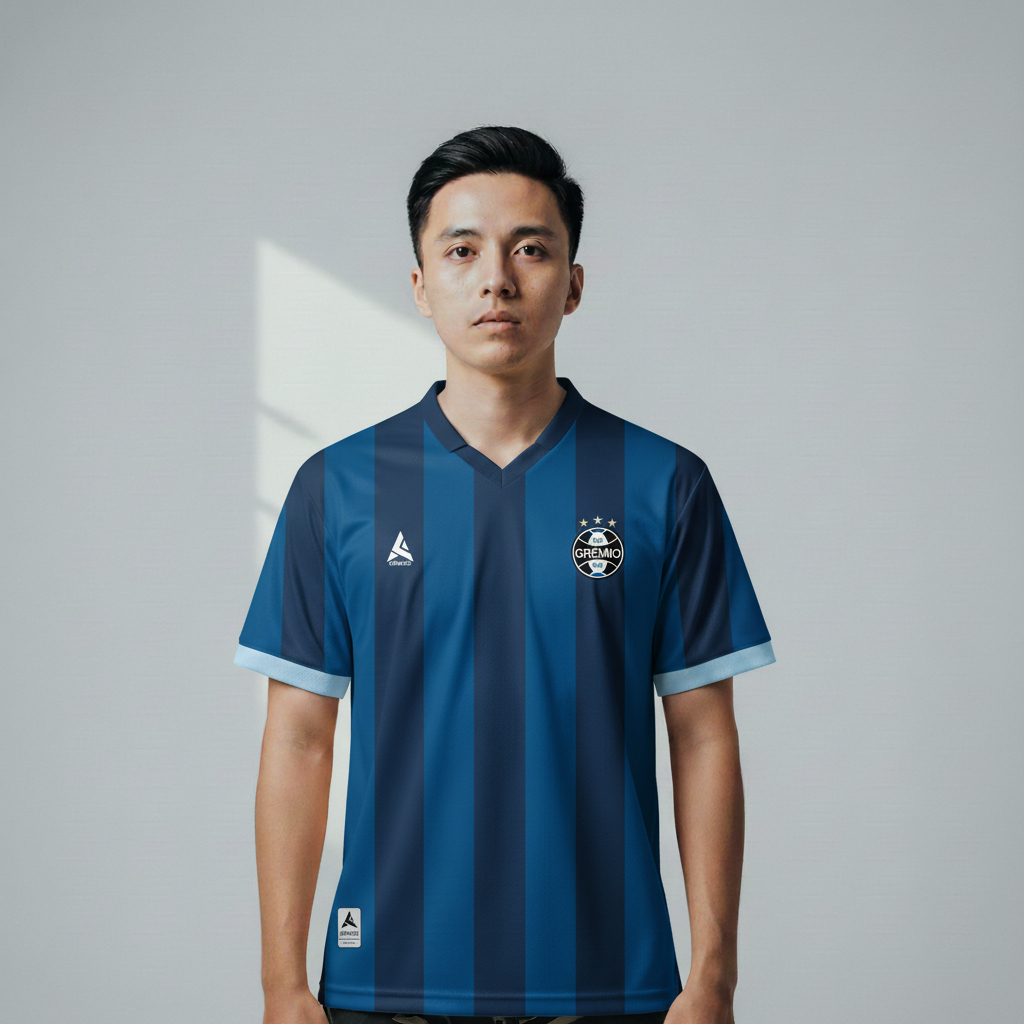 ATHLETIC SPORTWEAR - Jersey Vintage Bola Fantasy Gremio Third 2017 Fullprinting Casual - Atasan