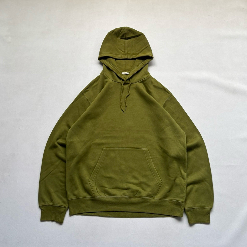 Hoodie Basic Gu uniqlo Green
