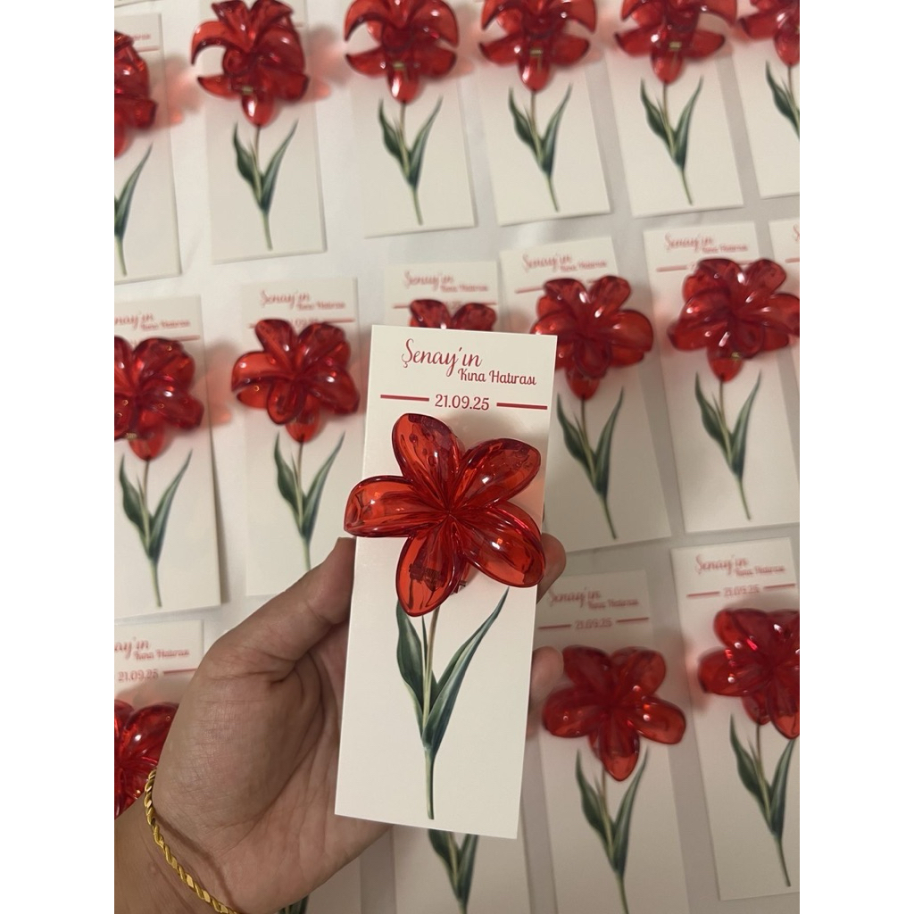 Souvenir Pernikahan Bunga | Elegant & Unik | Bisa Custom Nama & Tanggal | Gift Resign Unik