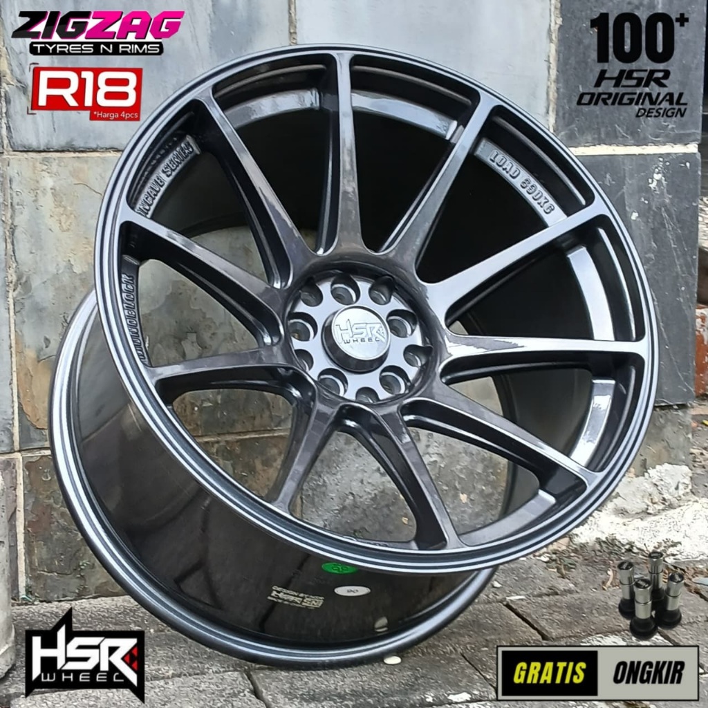 Pelek jari jari ring 18 hsr shinjuku for camry civic outlander hsr shinjuku r18