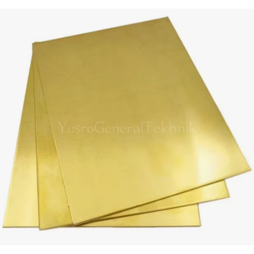 Plat Kuningan Lembaran 1mm x 300mm x 300mm