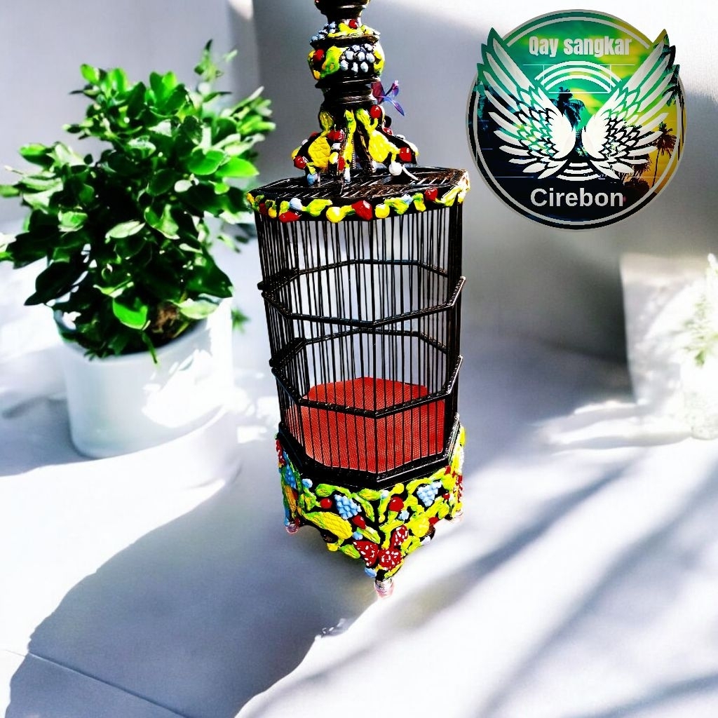 Sangkar ukir burung Pleci