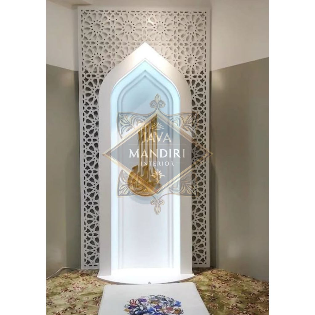 Mihrab Masjid Minimalis Modern | Interior Mihrab Custom HPL