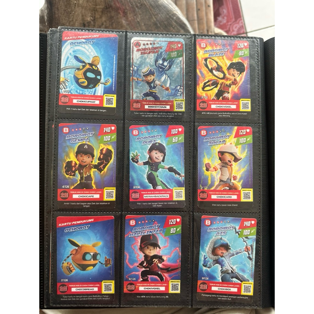 Kartu Koleksi Boboiboy Monsta Galaxy, kartu boboboy sudah lengkap 1-126 Desain Hologram,Gambar Keren