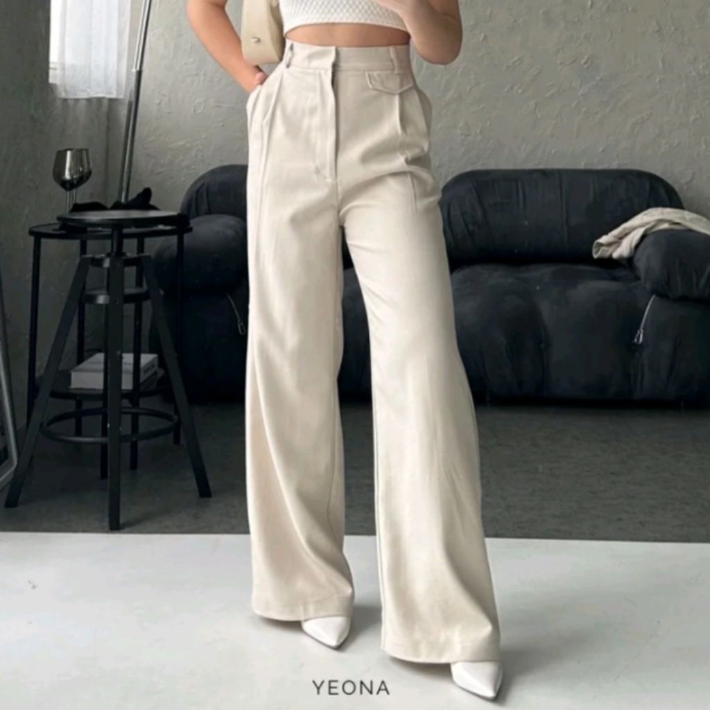 (Preloved) Oro Pants Yeona - Ivory (M)