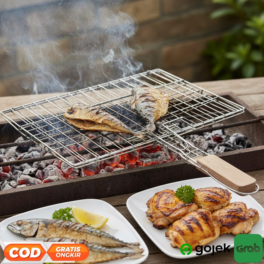 Pemanggang Ikan Bakar & Ayam Bakar (Biasa/Stainless)