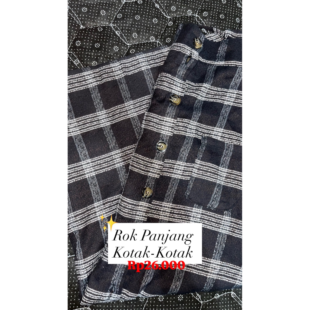 ROK PANJANG KOTAK-KOTAK