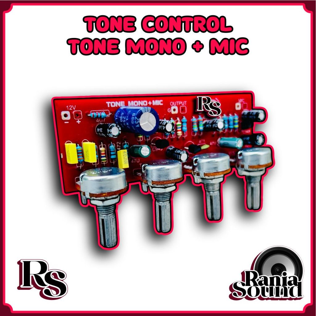 Tone Control Mono + Mic ups