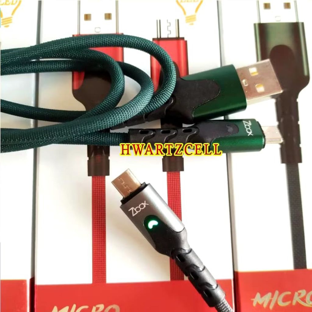 Kabel Data Zbox CML-011 3A Fast Charging dengan Indikator LED