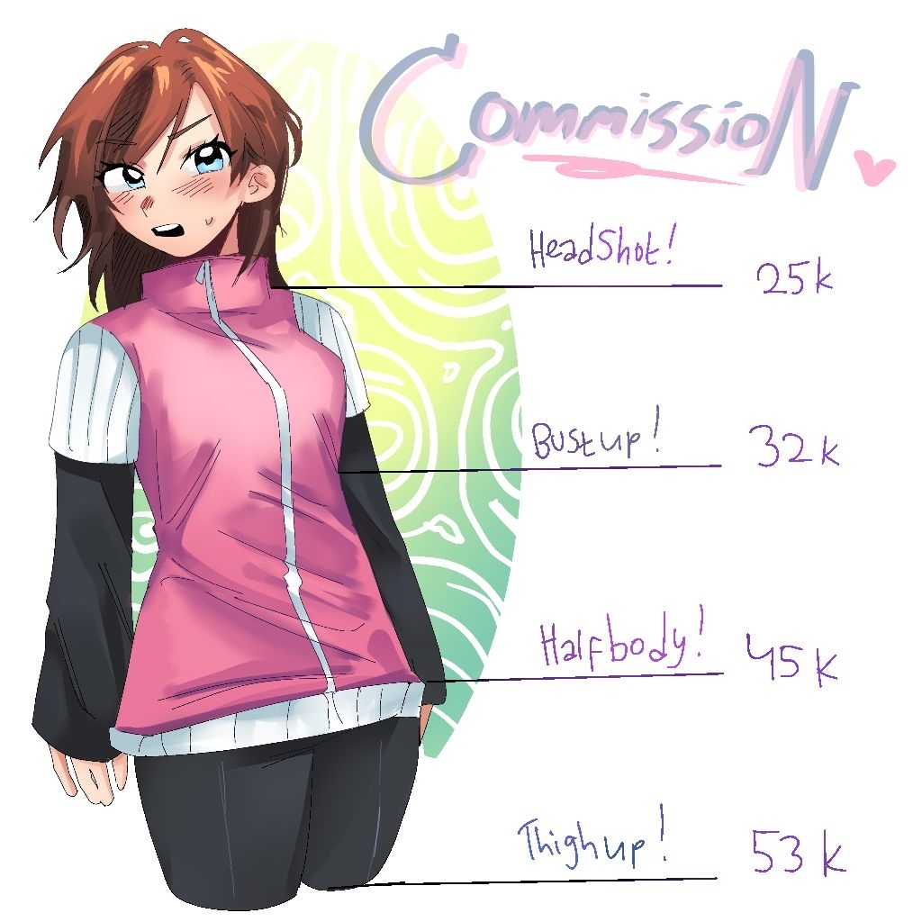 Commission art / Jasa gambar karakter / Commission art anime / Jasa gambar [WAJIB BACA DESKRIPSI]