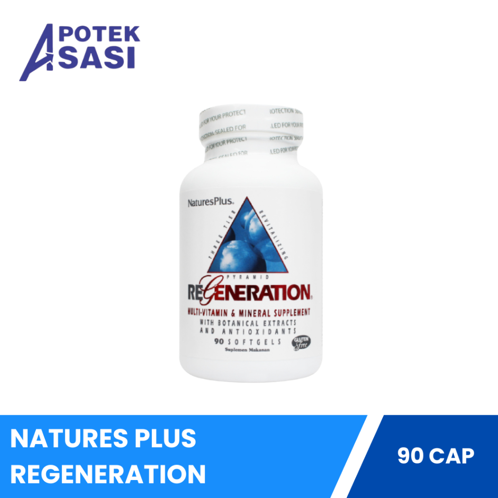 Natures Plus Regeneration Isi 90 Kapsul - Membantu Memenuhi Kebutuhan Vitamin dan Mineral