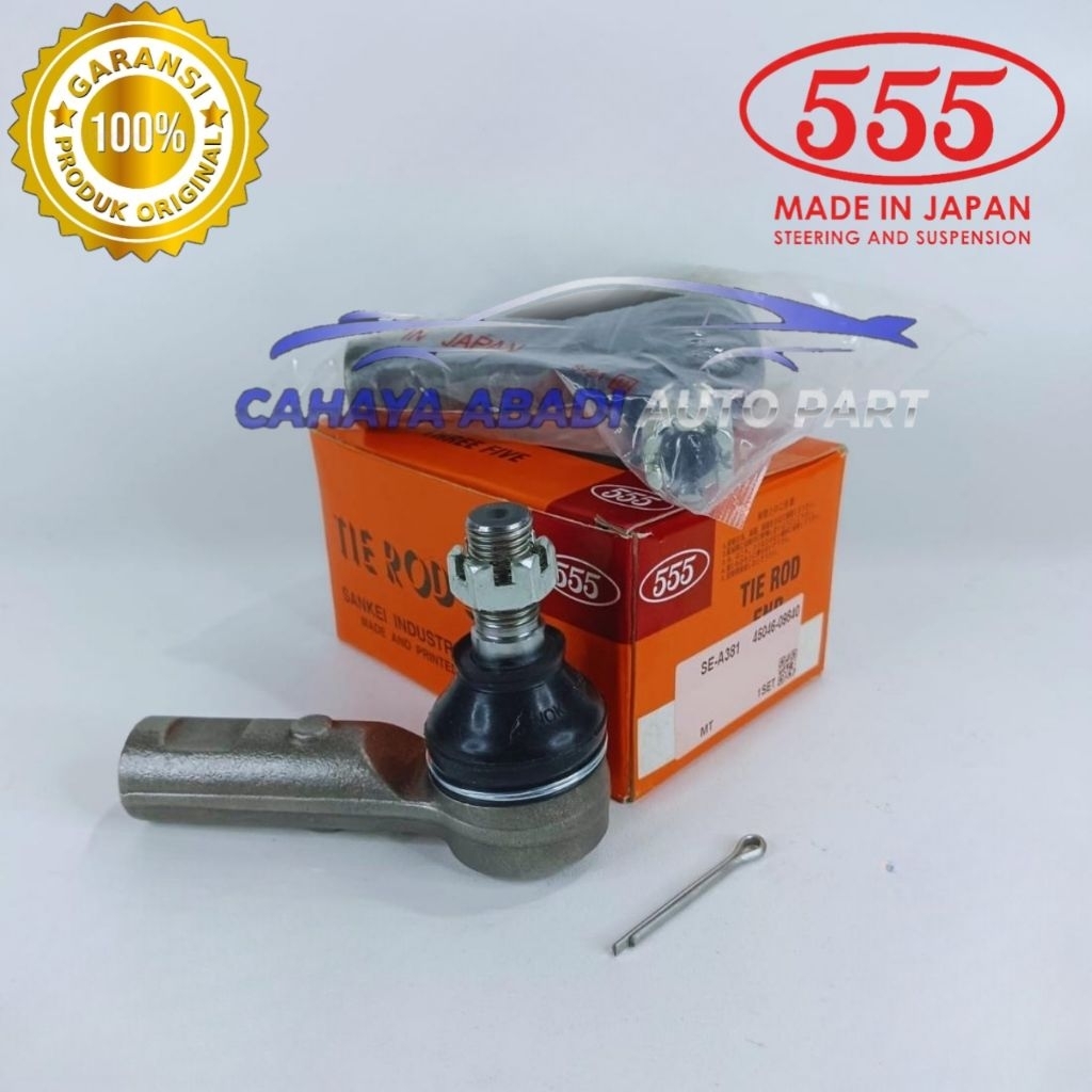 TIE ROD END INNOVA REBOND FORTUNER TRD VRZ HILUX REVO DC 2016 UP / KE ATAS MERK 555 JAPAN ORIGINAL