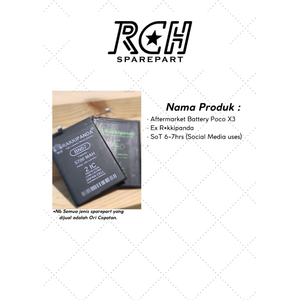 Baterai Poco X3 PRO/NFC