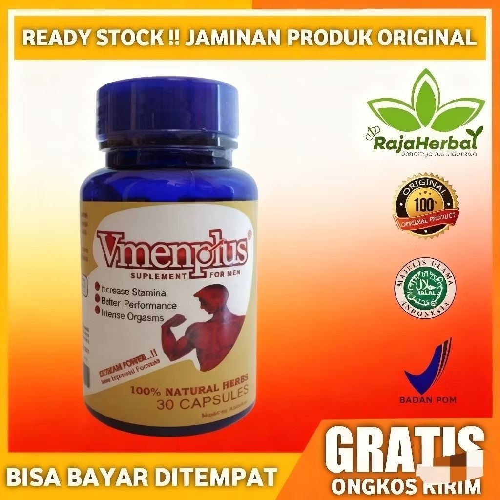 (PRIVASI AMAN) VMEN*PLUS OBAT HERBAL KU*T PRI* ORIGINAL 100% Ampuh Membangkitkan Stamin* Pri*