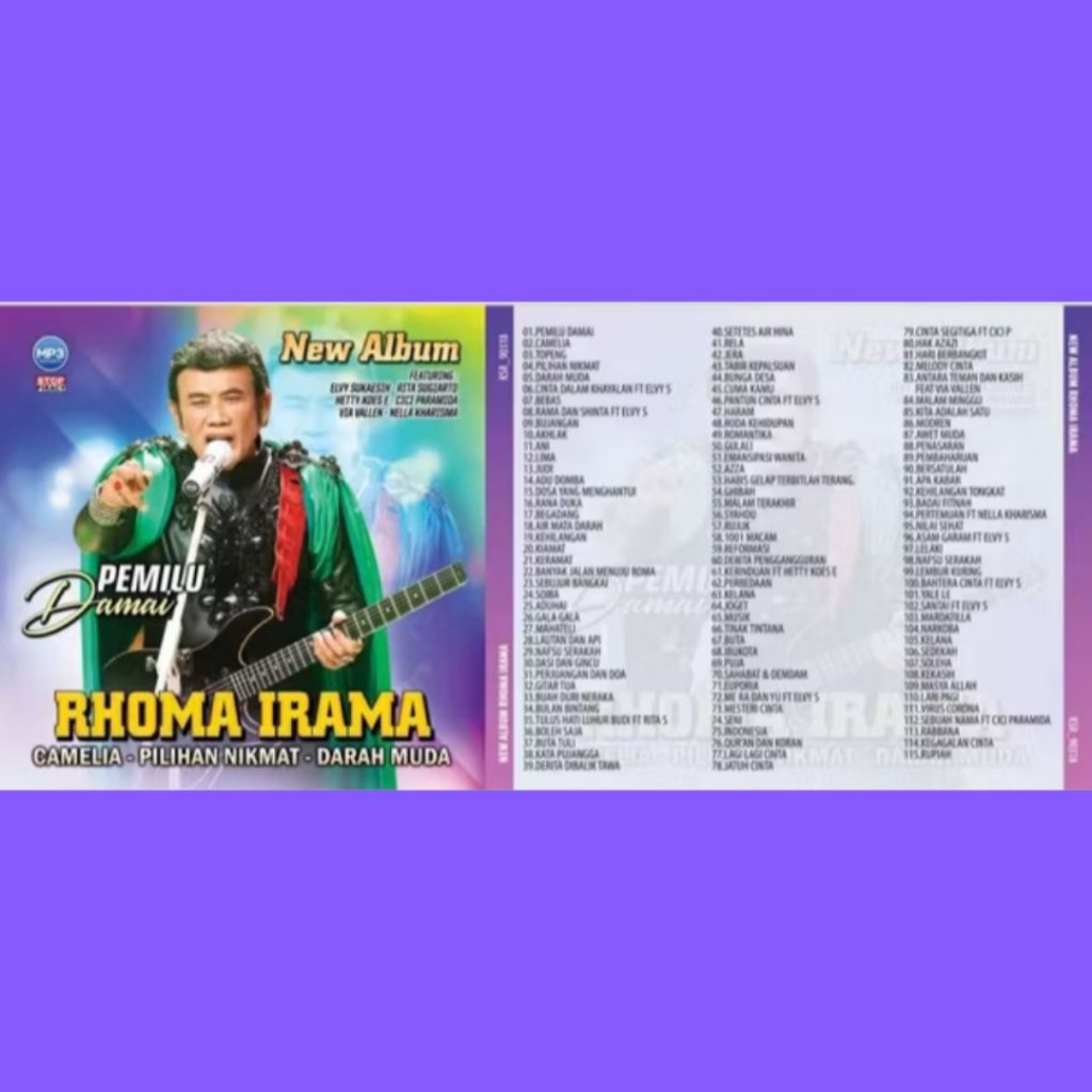 Kaset Audio Lagu Mp3 Rhoma Irama  Camelia
