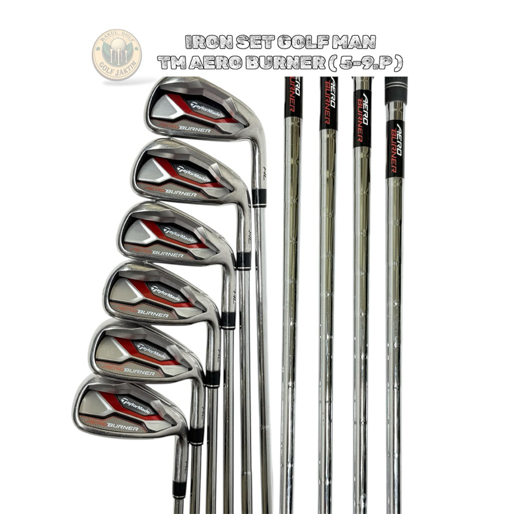 Stick Golf Iron Set Bekas Original Taylormade Golf Aero Burner Shaft Steel Flek Reguler