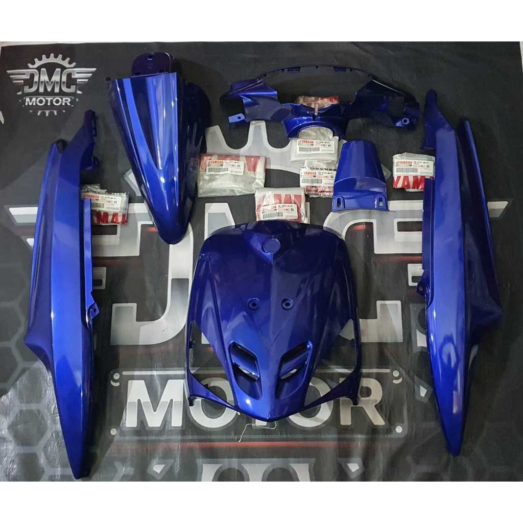 BODY MIO SPORTY BIRU FULL ORIGINAL YAMAHA YGP  BODY MIO SPORTY FULL SET ORIGINAL