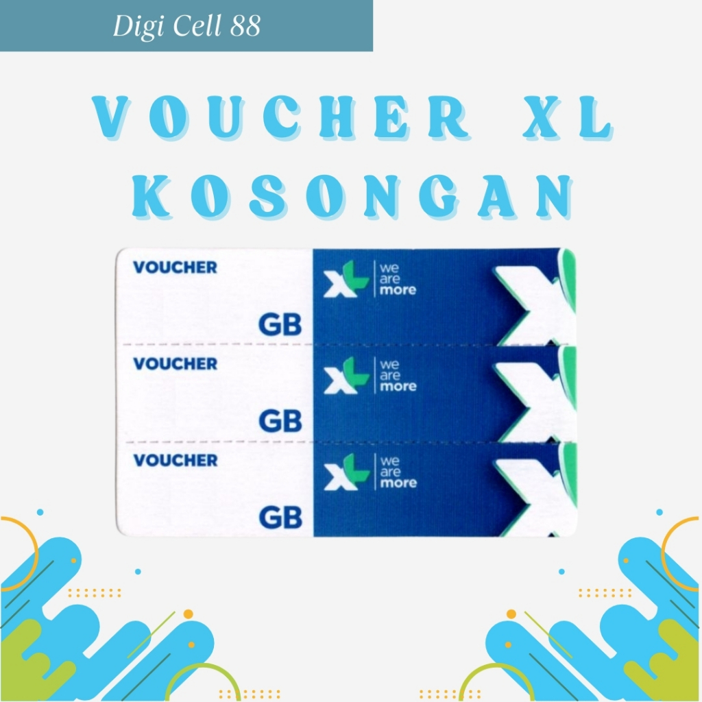 [Grosir/Satuan] Voucher Kosongan XL - Voucher Kosongan XL Kirim Fisik (Voucher Belum Ada Kuota) - Sa