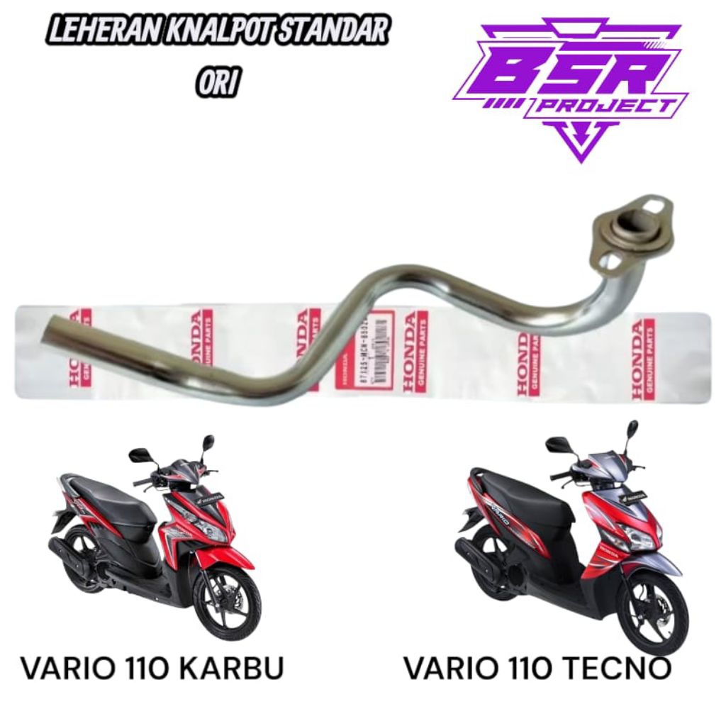 Leheran Knalpot Standar Ori Vario 110 Karbu,Vario 110 Tecno