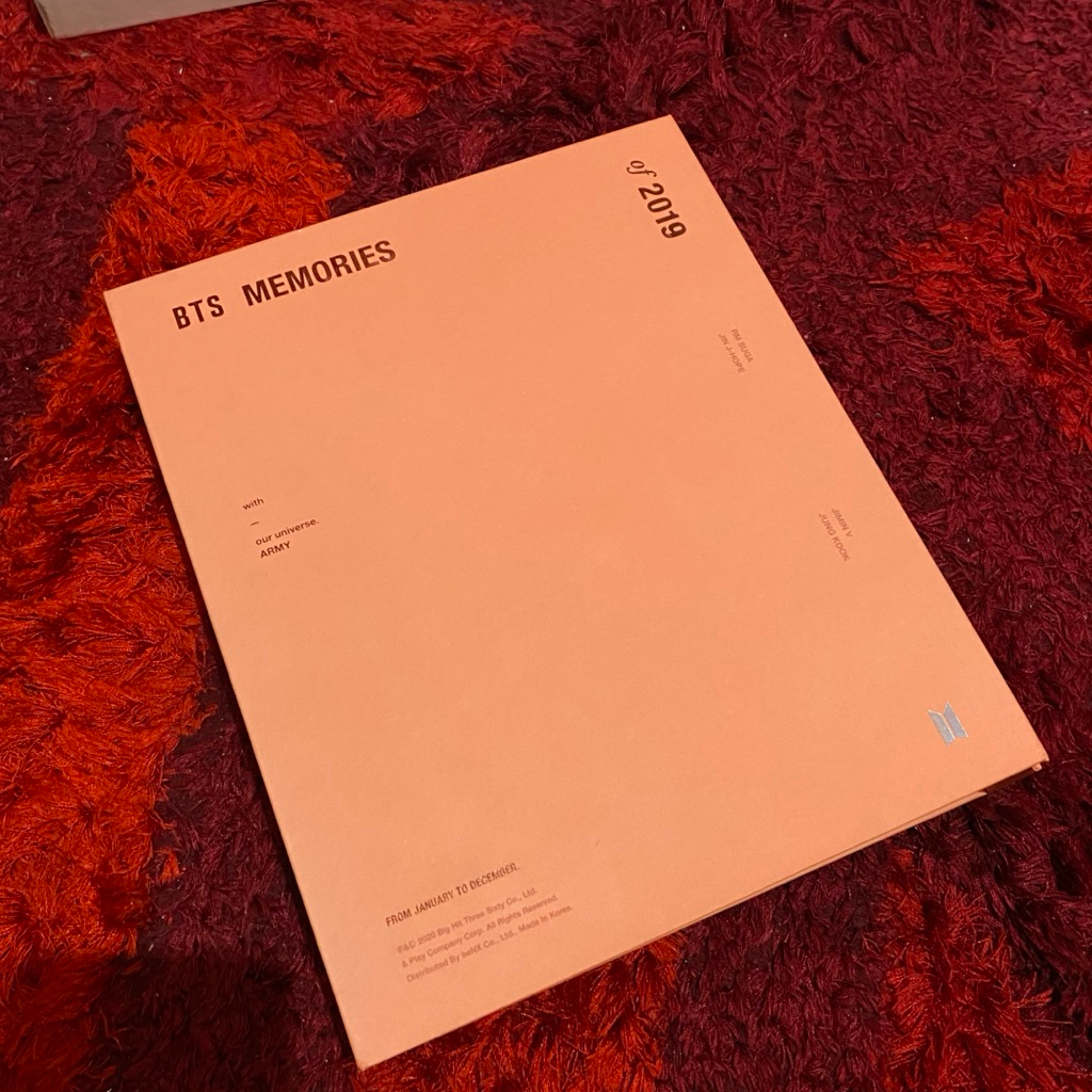 BTS Memories 2019 DVD Official Memo POB