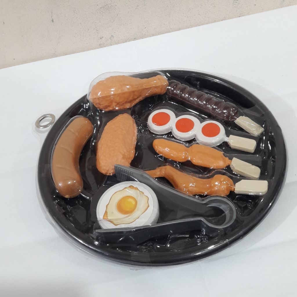 MAINAN ANAK MASAK MASAKAN SATE SS1588 MAINAN SATE SET MAINAN MAKANAN FAST FOOD SATE PLUS PIRING PLAT