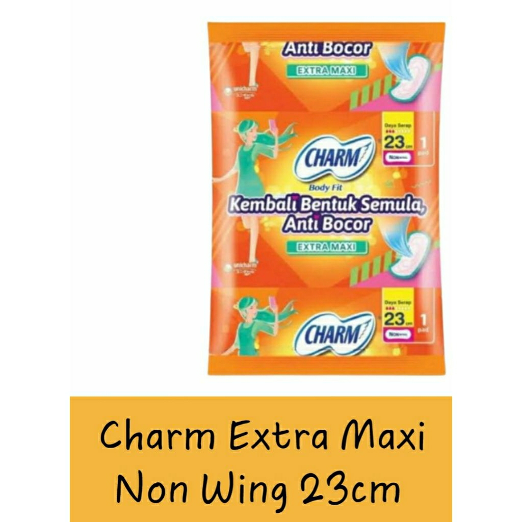 pembalut charm | CHARM BODY FIT | CHARM SAFE NIGHT | PEMBALUT UNICHARM