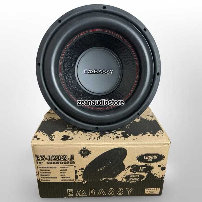 Subwoofer 12 Inch Embassy ES-1202J ES1202J Double Coil Magnet Besar