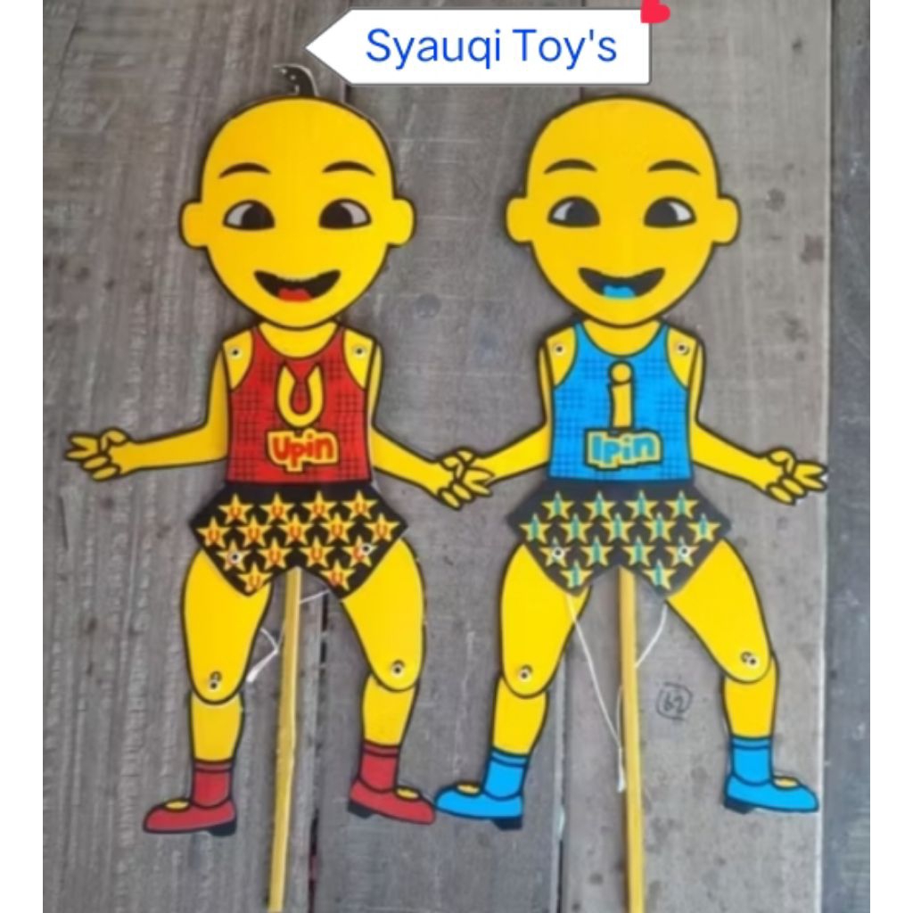 Promo Terlaris 10pcs Mainan Wayang UPIN-IPIN