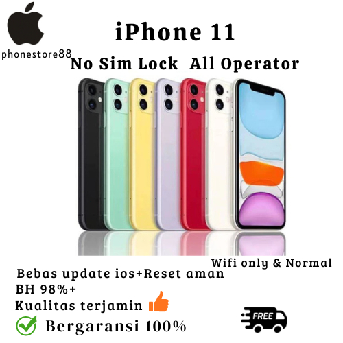 iPhone 11 128GB/64GB Original 100% Mulus 99%-100% Original Second 11 128GB 64GB