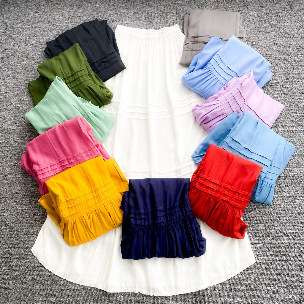 ANYA SKIRT - Bawahan Rok Wanita Rok Casual Bawahan Rok Katun Rayon