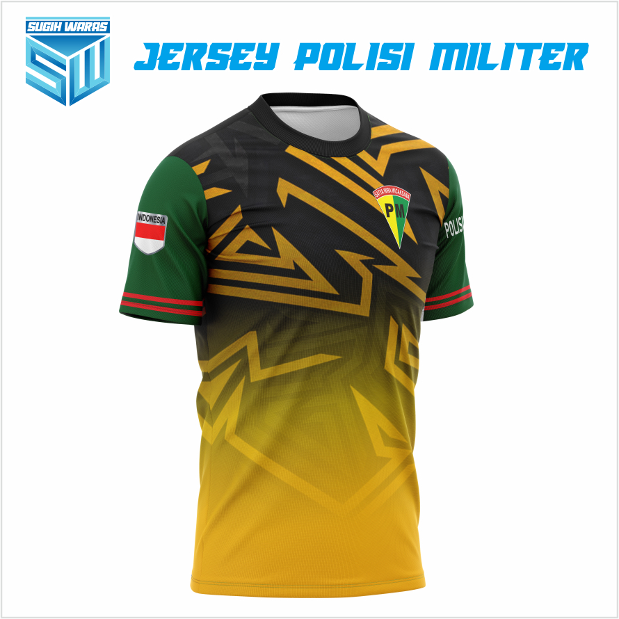 JERSEY POLISI MILITER / KAOS DRI-FIT POLISI MILITER TANGAN PENDEK