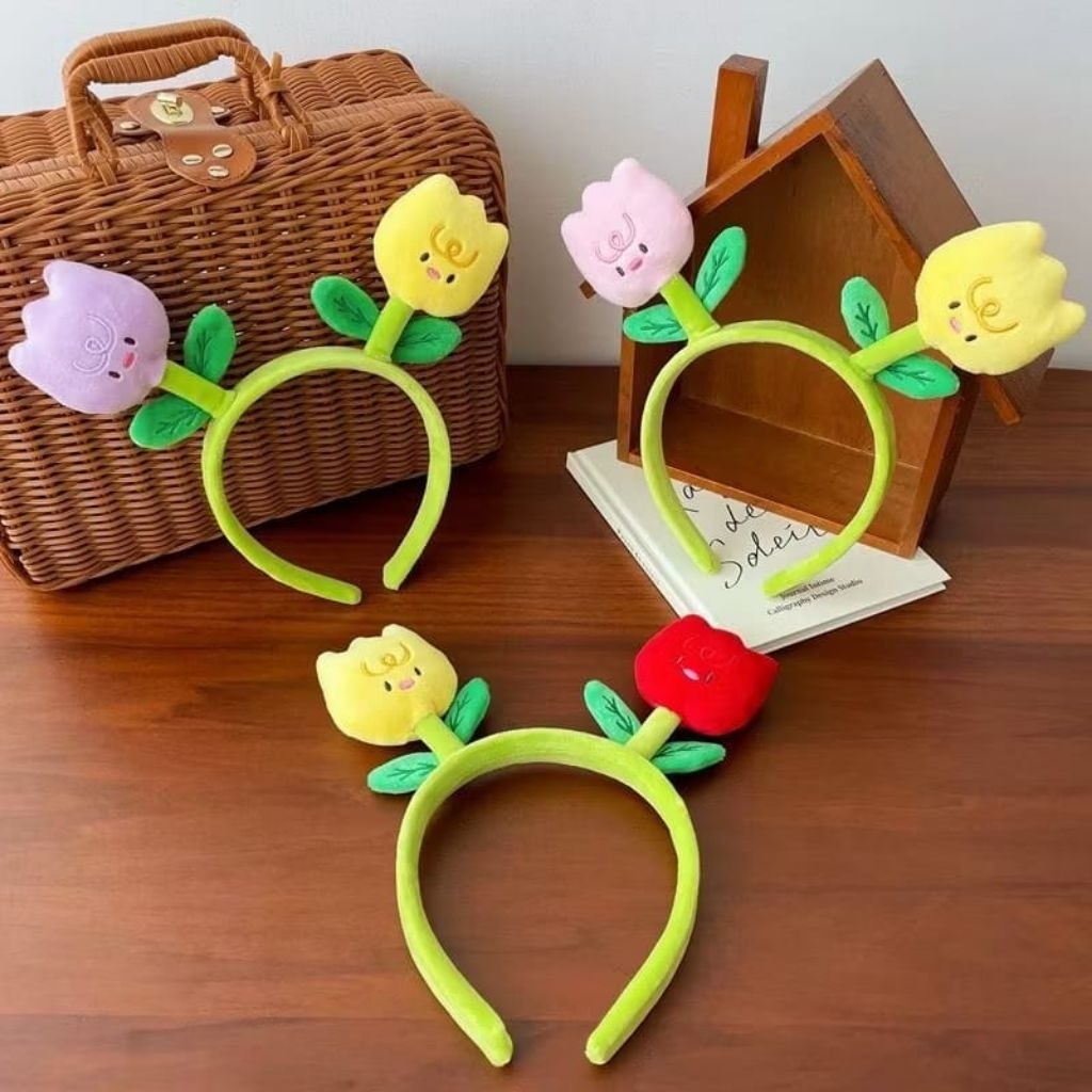 {MY} Bando Bunga ulat Lucu Bando Wanita Gaya Korea / Bando Anak Bando Wanita Fashion Aksesoris Rambu