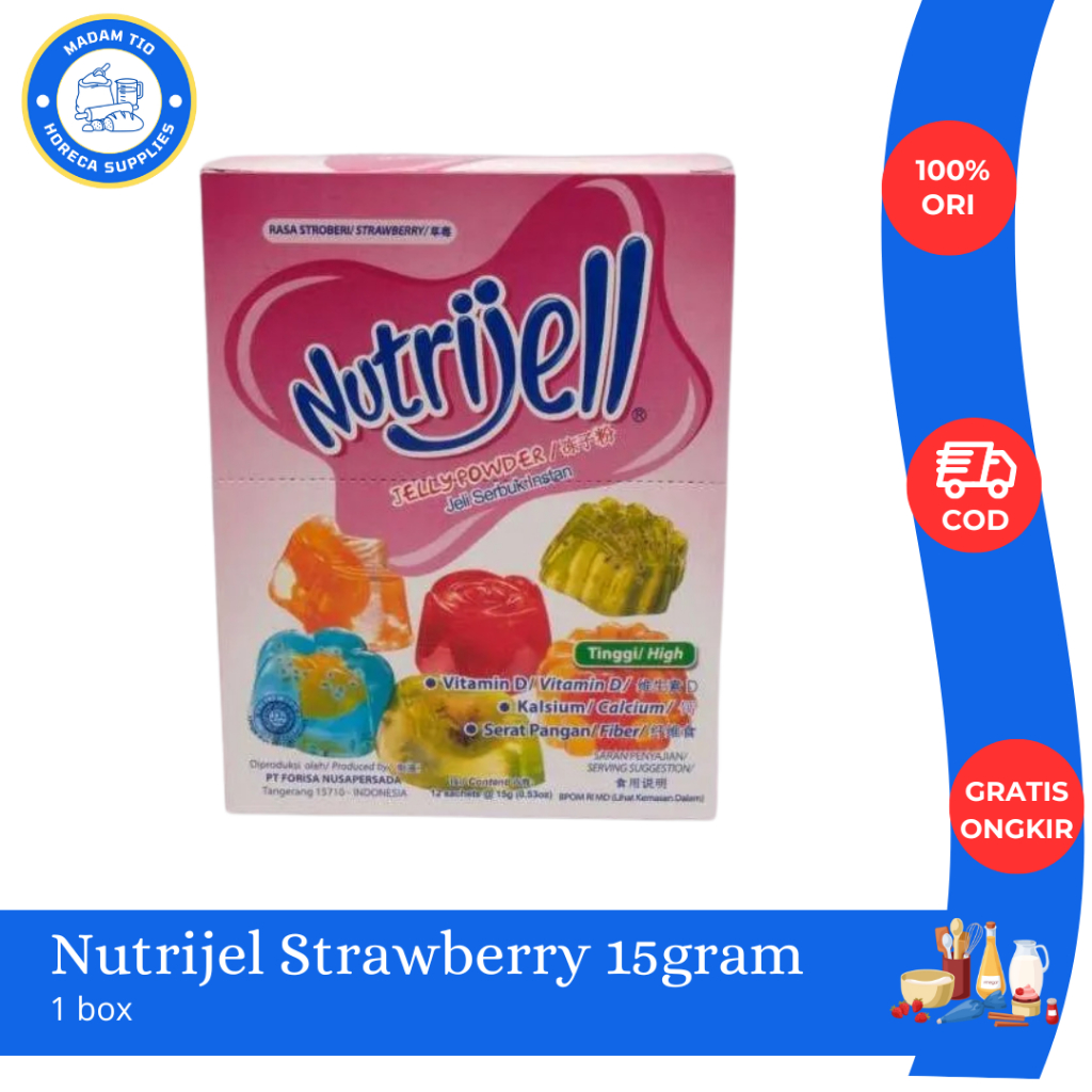Nutrijell Strawberry 12X15gr 1Kotak
